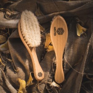 NESTED Szczoteczka dla dzieci z koziny, relaksacyjna