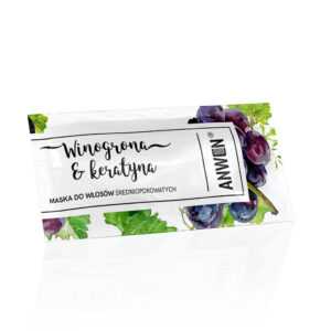 ANWEN Winogrona i Keratyna saszetka maska do włosów średnioporowatych