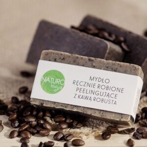 NATUROLOGIA Naturalne mydło peelingujące z kawą, ręcznie robione