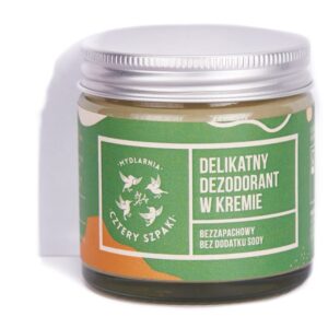 CZTERY SZPAKI Delikatny dezodorant w kremie bez sody bezzapachowy