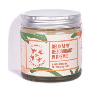 CZTERY SZPAKI Delikatny dezodorant w kremie bez sody mandarynkowy